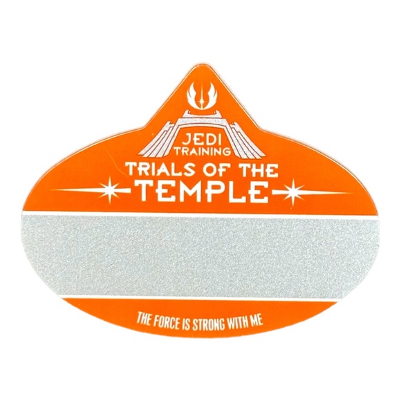 Disney Parks Star Wars Jedi Training Non-Engraved Name Tag Badge - Picture 1 of 1